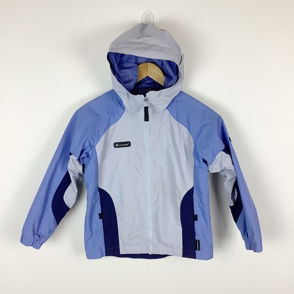 Columbia Outerwear Lightweight Girls Hooded Spring Wind Packable Jacket